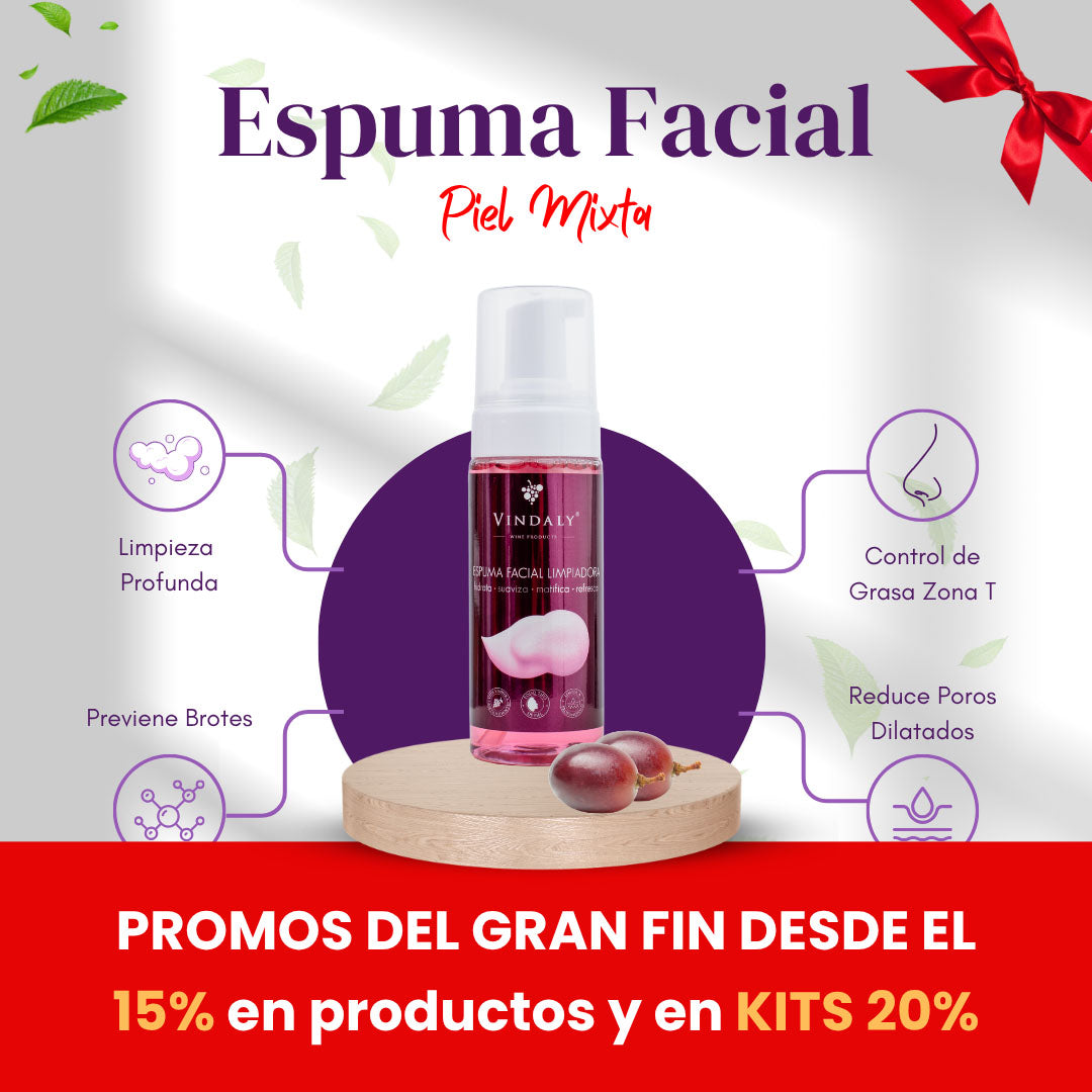 Espuma facial limpiadora piel mixta 160 ml