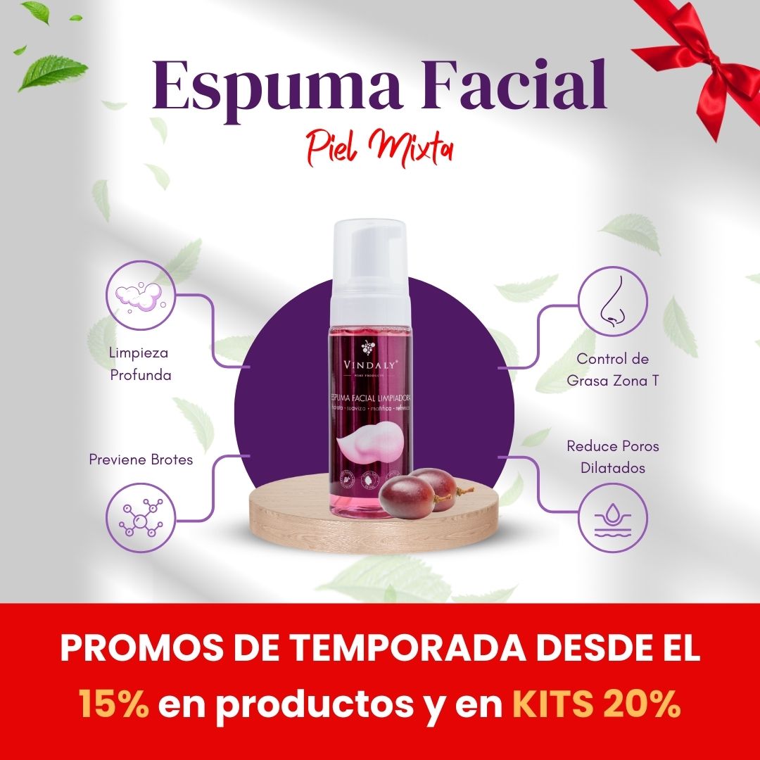 Espuma facial limpiadora piel mixta 160 ml