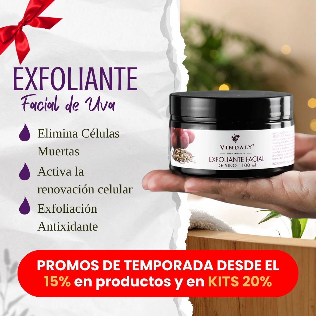 Exfoliante facial de uva 100ml